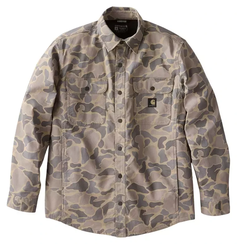 Carhartt Men's Canvas Fleece Lined Shirt Jacket