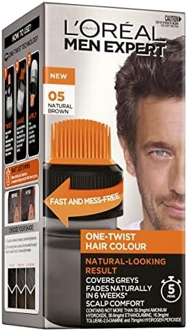 L'Oreal Men Expert One-Twist Hair Colour- Natural Brown 05 Box