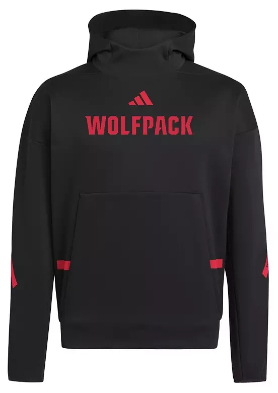 adidas Men's NC State Wolfpack Black Z.N.E. Pullover Hoodie