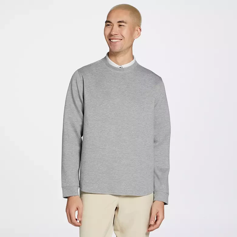 VRST Men's Pinnacle Fleece Crewneck Golf Pullover