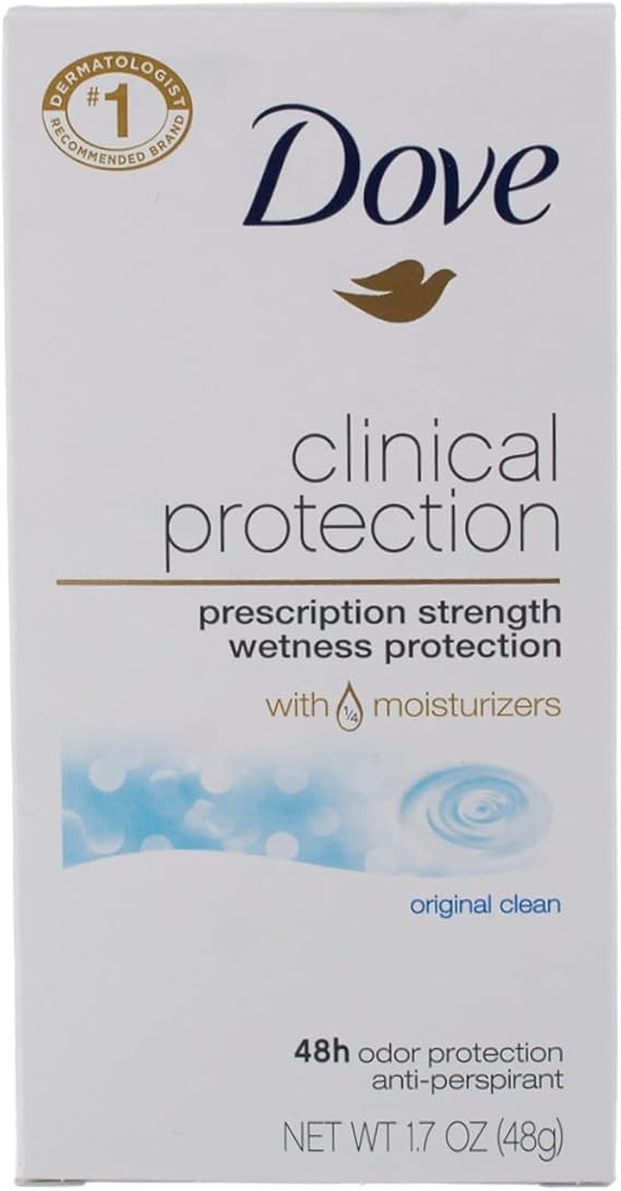 Dove Clinical Protection Anti-Perspirant Deodorant Solid Original Clean 1.70 oz (Pack of 6)