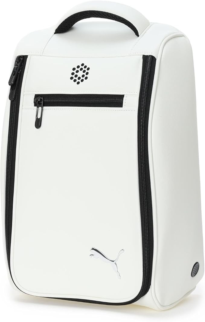 Puma Golf PU Tour Like Metal Cat Shoe Bag, Puma White